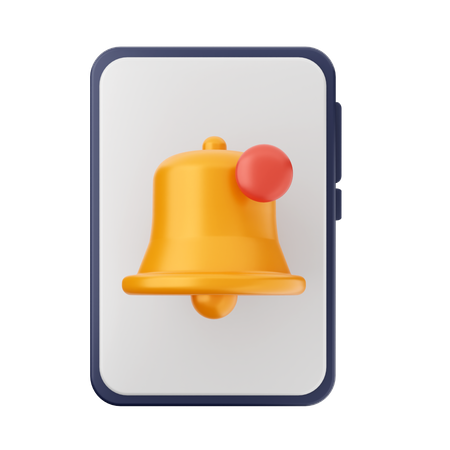 Notificação móvel  3D Icon