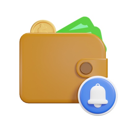 Pagamento de notificação  3D Icon