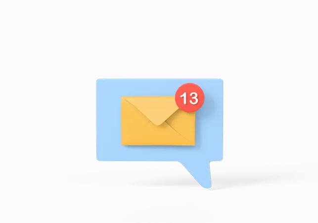 Notificação por correio  3D Icon