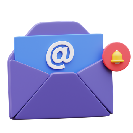 Notificação de correio comercial  3D Icon