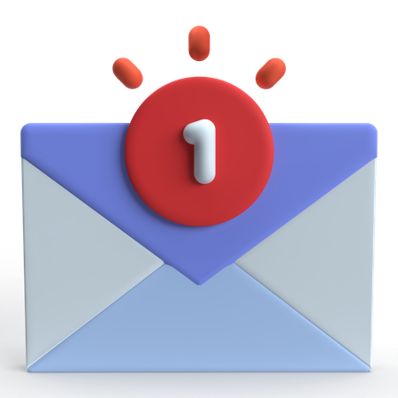 Notificação por correio  3D Icon