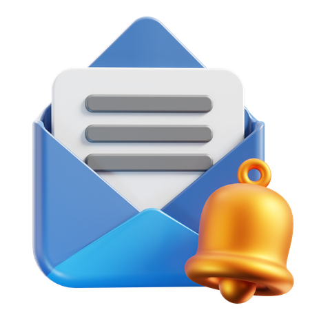 Notificação de Email  3D Icon