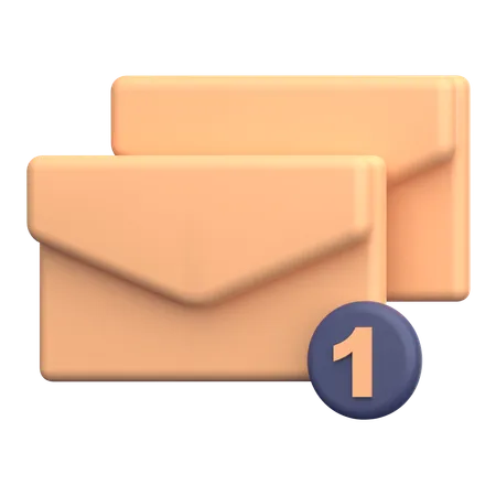 Notificação de Email  3D Icon