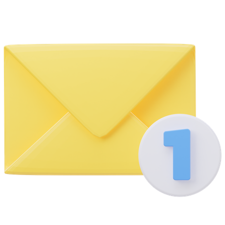 Notificação de Email  3D Icon