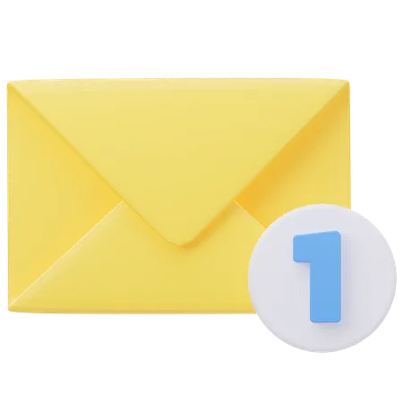 Notificação de Email  3D Icon