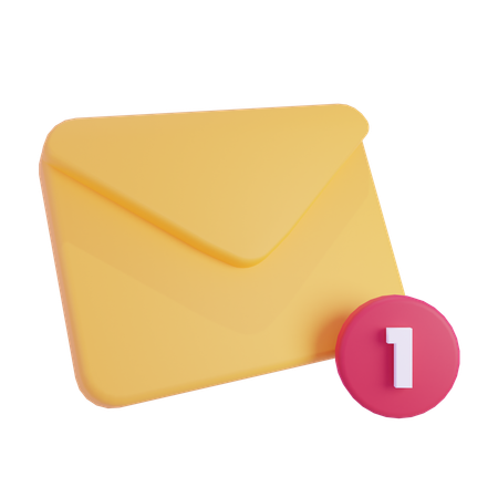 Notificação de Email  3D Icon