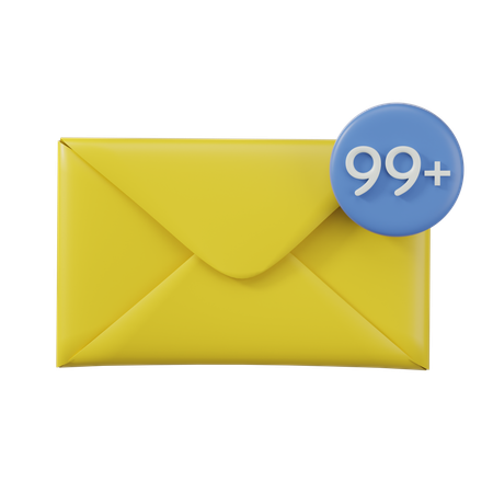 Notificação de Email  3D Icon