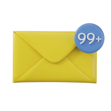 Notificação de Email  3D Icon