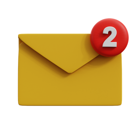 Notificação de Email  3D Icon