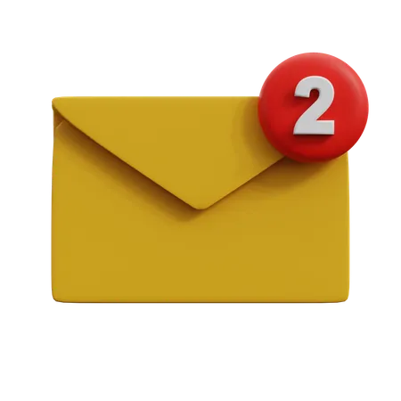 Notificação de Email  3D Icon