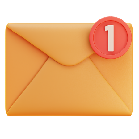 Notificação de Email  3D Icon