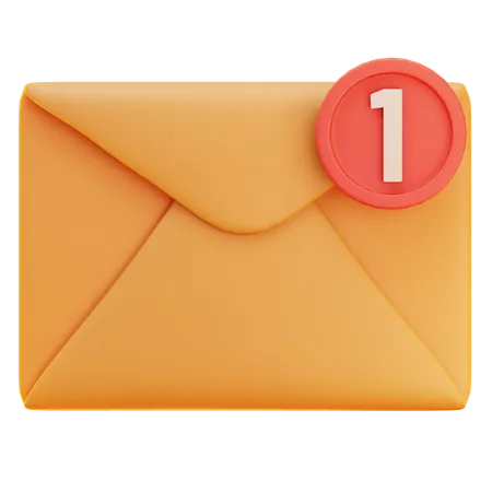 Notificação de Email  3D Icon