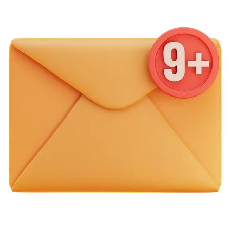 Notificação de Email  3D Icon