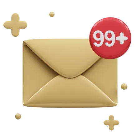 Notificação de Email  3D Icon