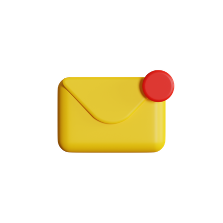 Notificação de Email  3D Icon