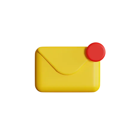 Notificação de Email  3D Icon