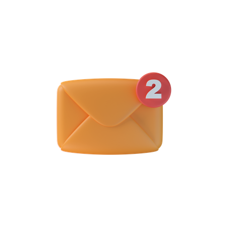 Notificação de Email  3D Icon