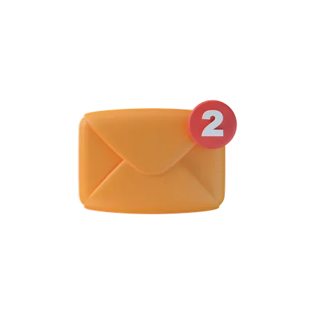 Notificação de Email  3D Icon