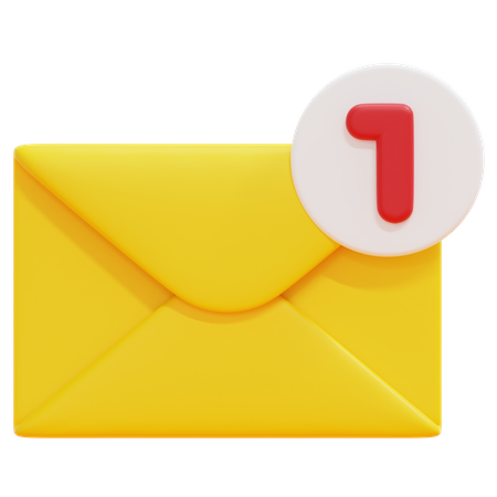 Notificação de Email  3D Icon