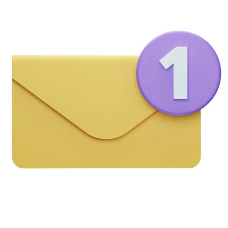 Notificação de Email  3D Icon