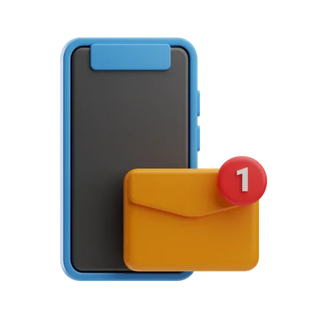 Notificação de Email  3D Icon