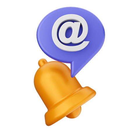 Sino de notificação de e-mail  3D Icon