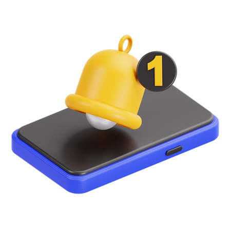 Notificação por telefone  3D Icon