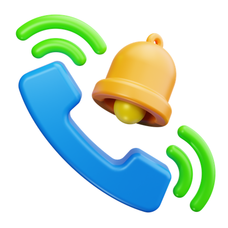 Notificação por telefone  3D Icon