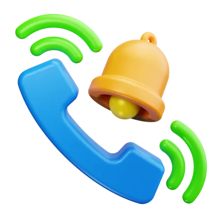 Notificação por telefone  3D Icon