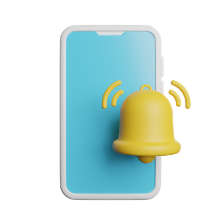 Notificação por telefone  3D Icon