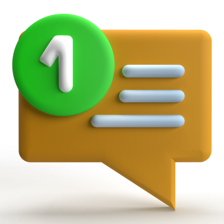 Notificación  3D Icon