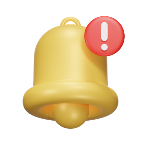 Alerta de notificación  3D Icon