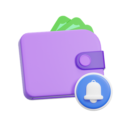 Billetera de notificaciones  3D Icon