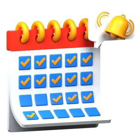 Notificación de calendario  3D Icon