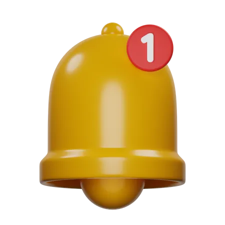 Notificación de campana  3D Icon