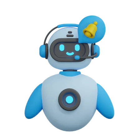 Chatbot de notificación  3D Icon