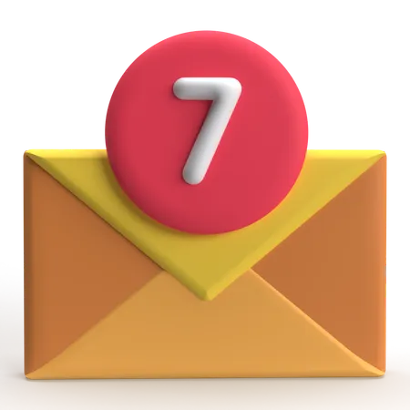 Notificación por correo  3D Icon