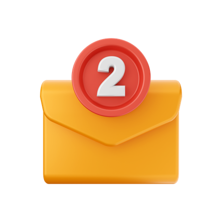 Notificación de correo electrónico  3D Icon