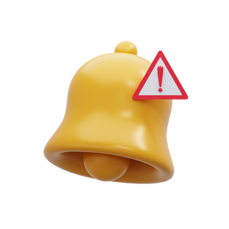 Notificación de advertencia  3D Icon