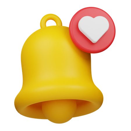 Notificación de amor  3D Icon