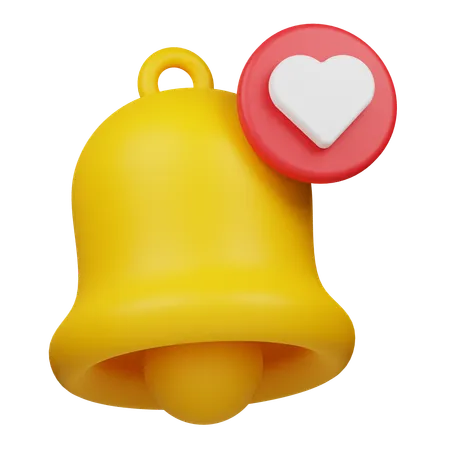 Notificación de amor  3D Icon