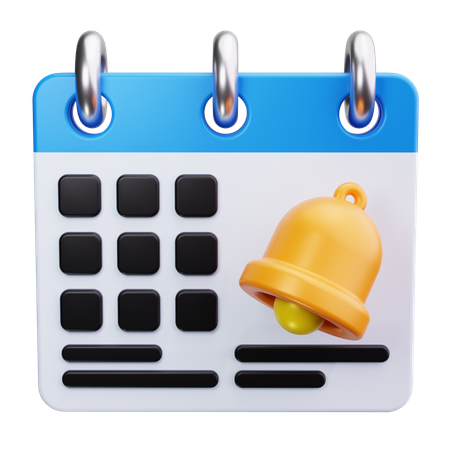 Notificación de calendario  3D Icon