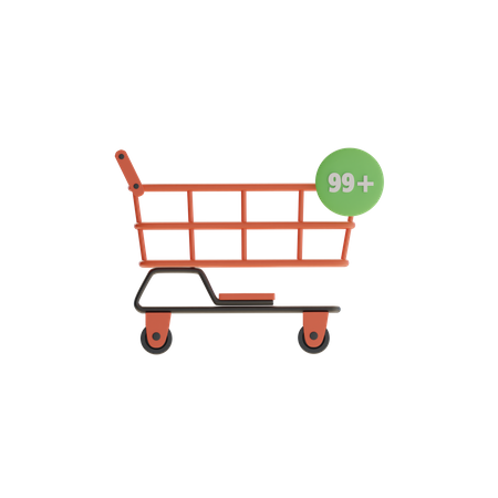 Notificación de carrito de compras  3D Icon