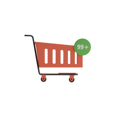 Notificación de carrito de compras  3D Icon