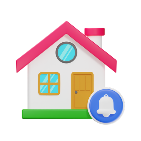 Notificación de la casa  3D Icon