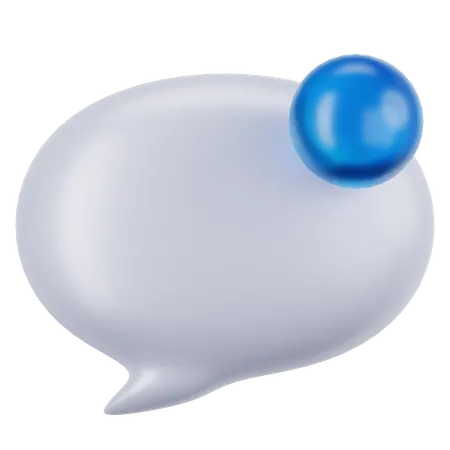 Notificación de chat  3D Icon