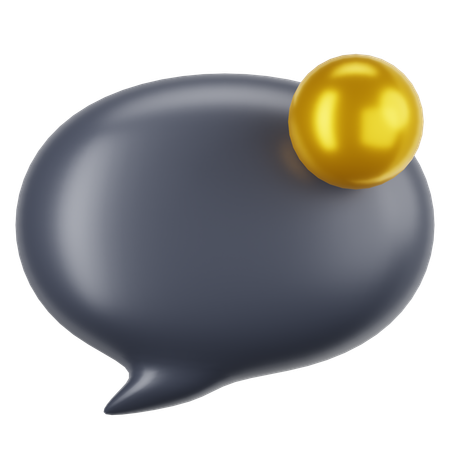 Notificación de chat  3D Icon
