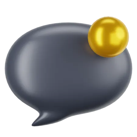 Notificación de chat  3D Icon