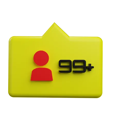 Render 3 D Persona Burbuja Amarilla Con Fondo Transparente 3D Icon