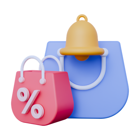 Notificación de compras  3D Icon